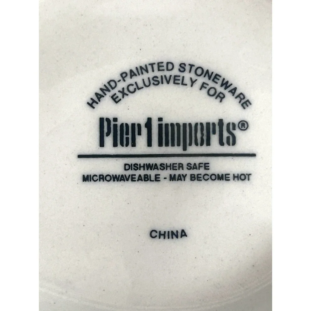 Pier 1 Imports Fish Plates Dishes Colorful Figural Beach‎ Coastal Summer Decor